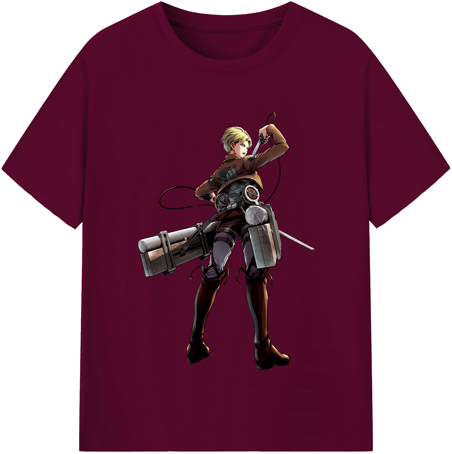 （画像用） 進撃の巨人 Attack on Titan レディースカジュアルプリントTシャツ（綿100％）